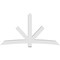 Ekena Millwork Alberta Architectural Grade PVC Gable Bracket, 96"W x 52"H x 6"D x 6"F, 13/12 Pitch GBP096X52X0606ALB00 - alternate 2